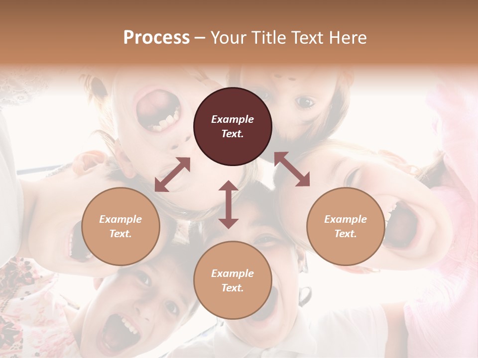 Company Children Happiness PowerPoint Template