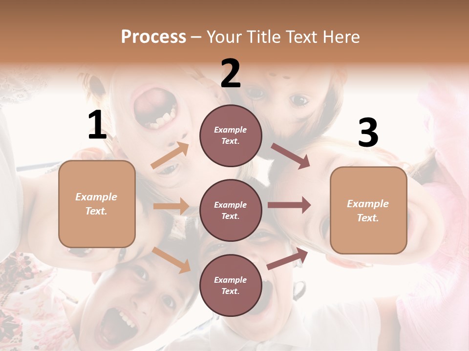 Company Children Happiness PowerPoint Template