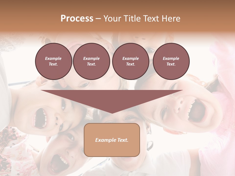 Company Children Happiness PowerPoint Template