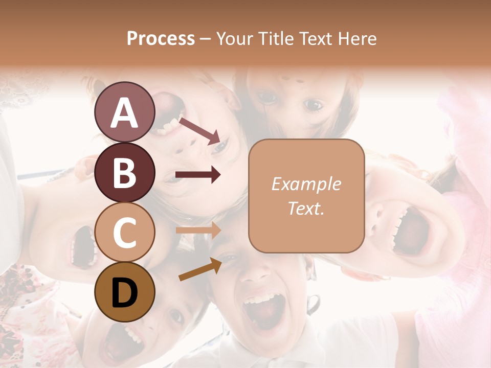 Company Children Happiness PowerPoint Template