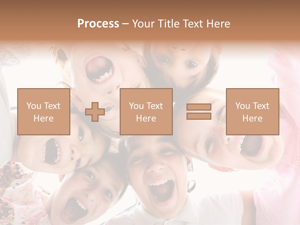 Company Children Happiness PowerPoint Template