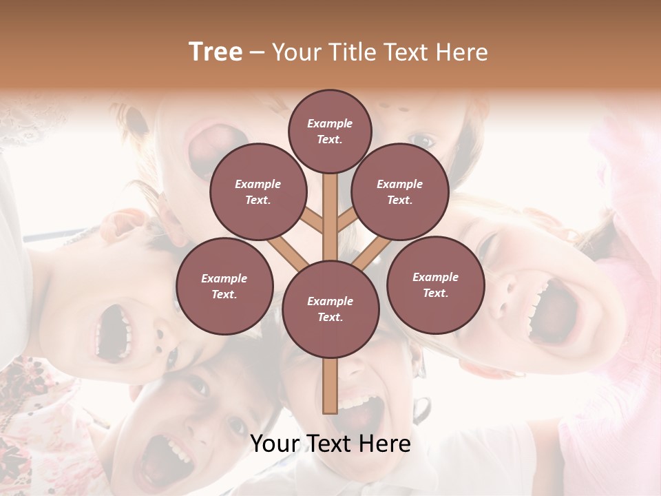 Company Children Happiness PowerPoint Template