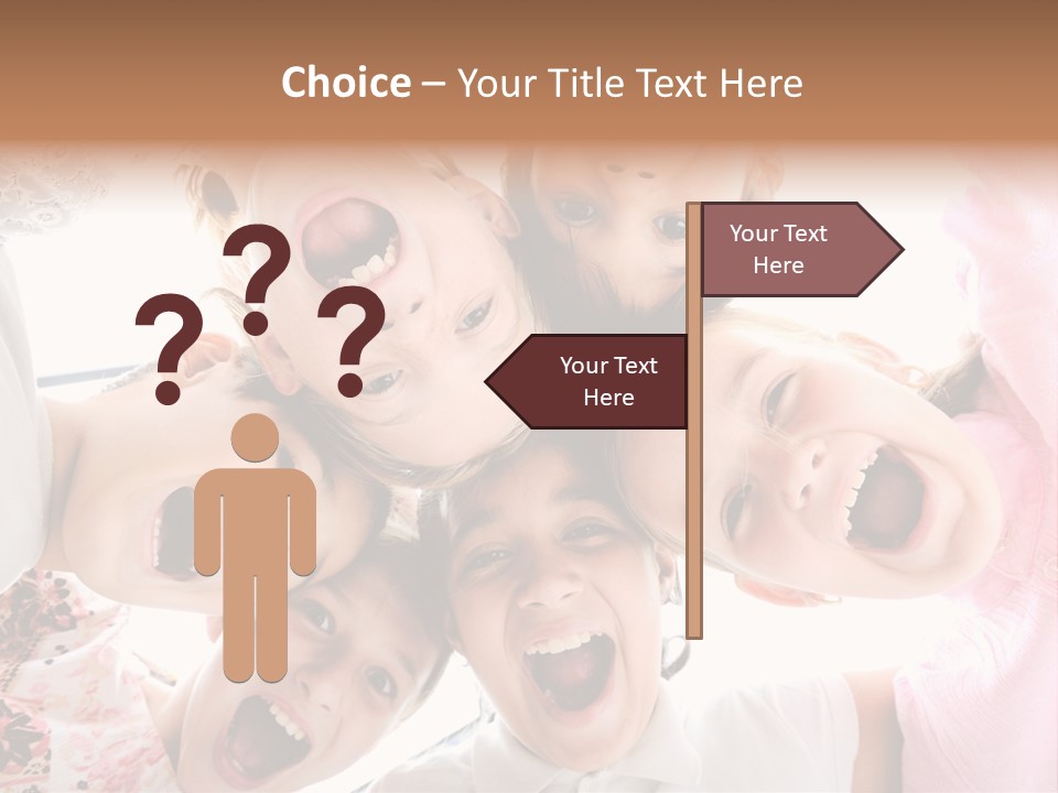 Company Children Happiness PowerPoint Template