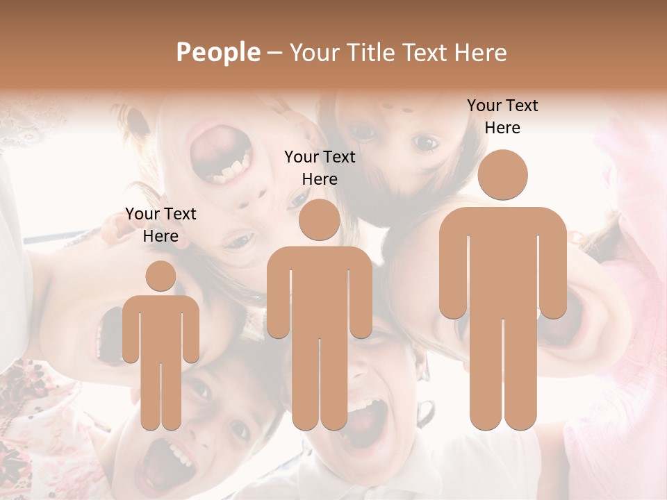 Company Children Happiness PowerPoint Template