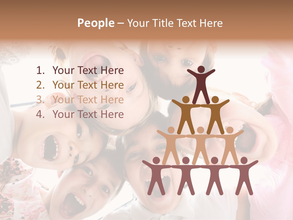 Company Children Happiness PowerPoint Template