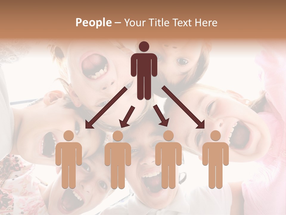 Company Children Happiness PowerPoint Template