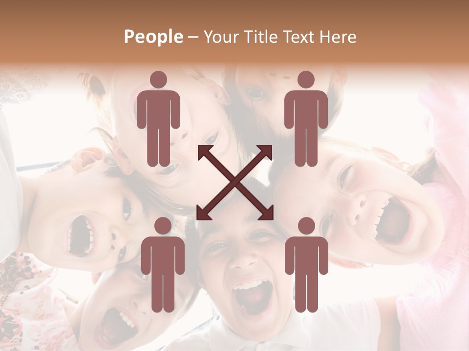 Company Children Happiness PowerPoint Template