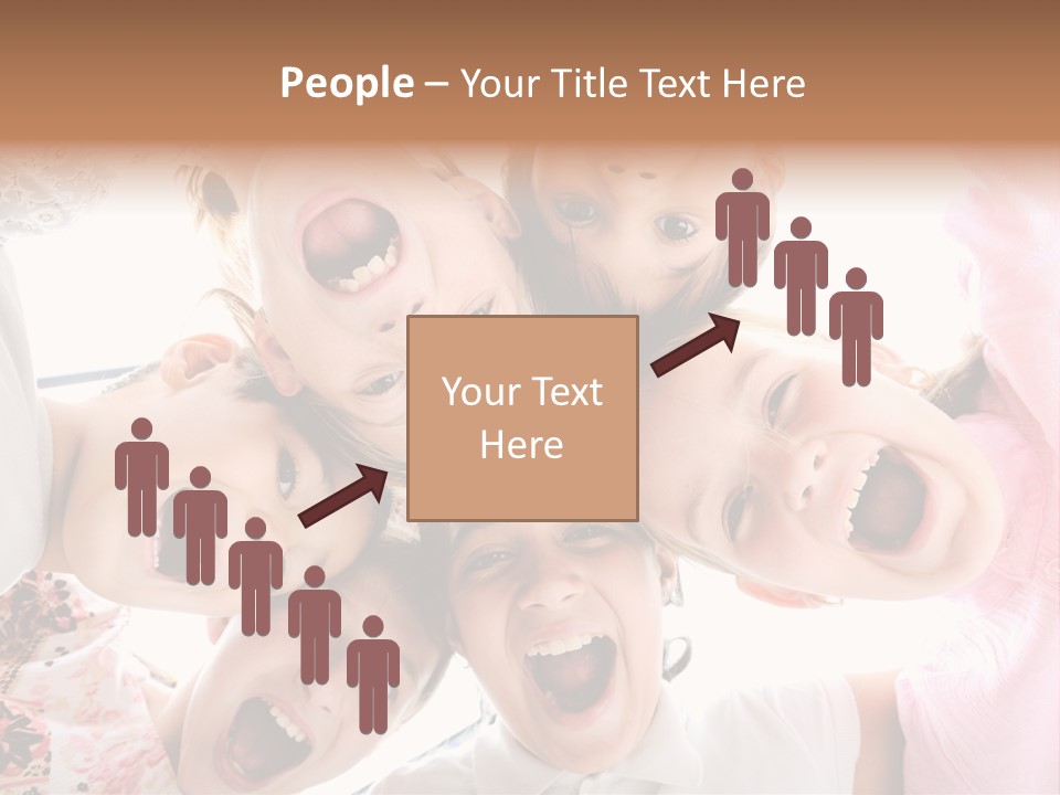 Company Children Happiness PowerPoint Template