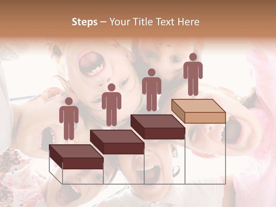 Company Children Happiness PowerPoint Template