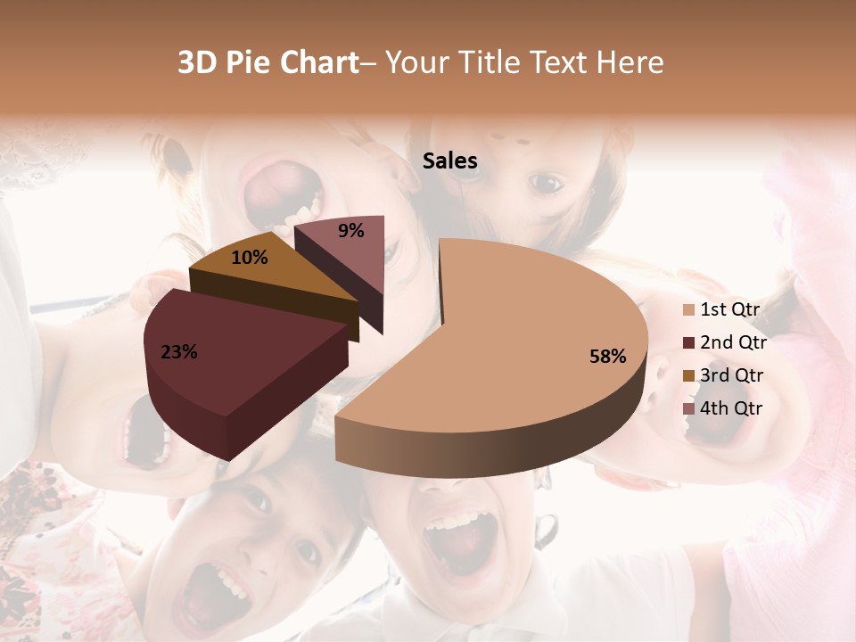 Company Children Happiness PowerPoint Template