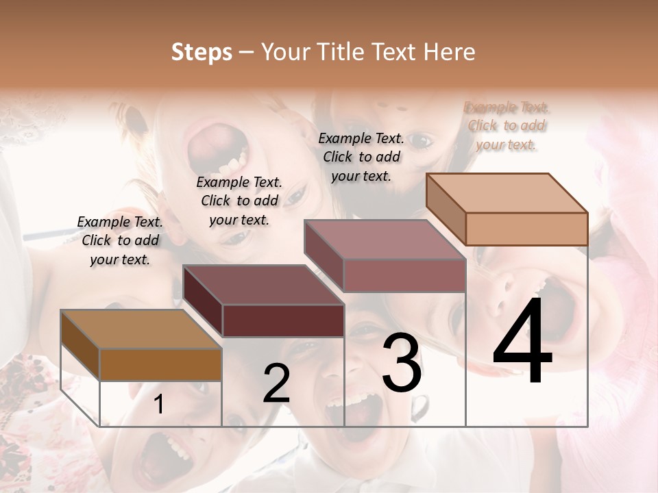 Company Children Happiness PowerPoint Template