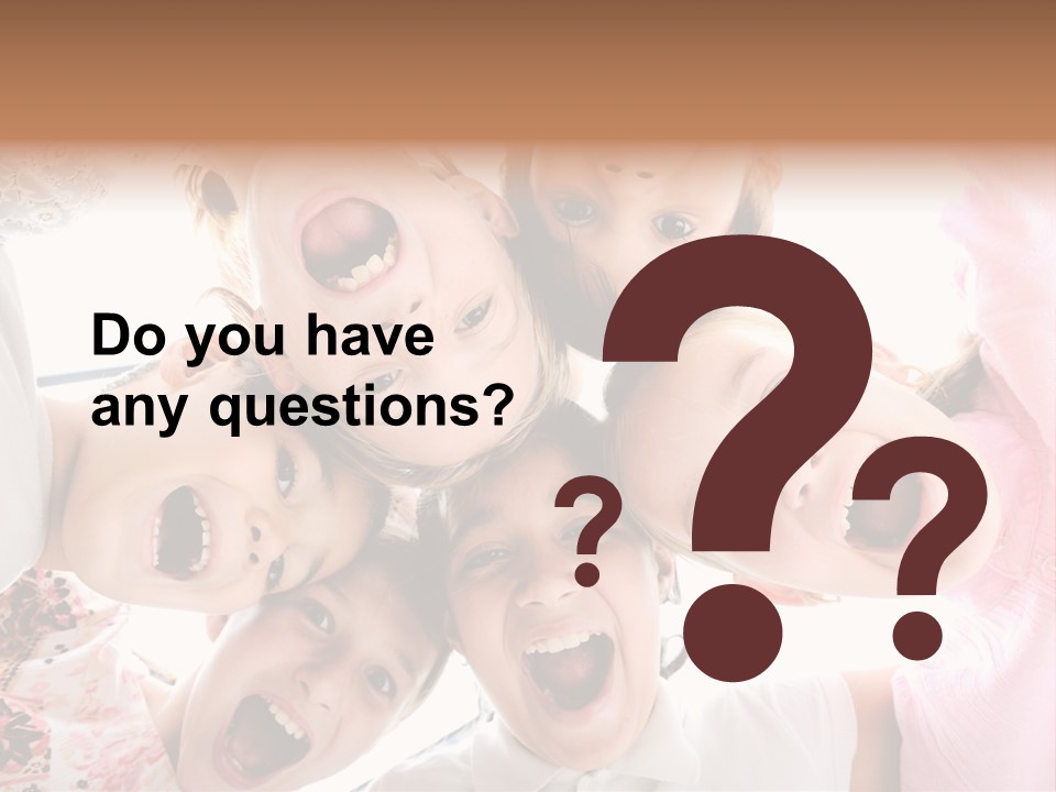 Company Children Happiness PowerPoint Template