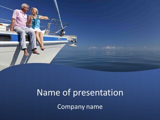 Retirement Romantic Yacht PowerPoint Template