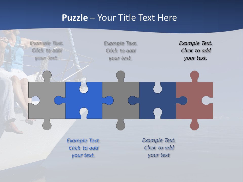 Retirement Romantic Yacht PowerPoint Template