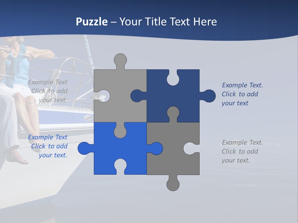 Retirement Romantic Yacht PowerPoint Template