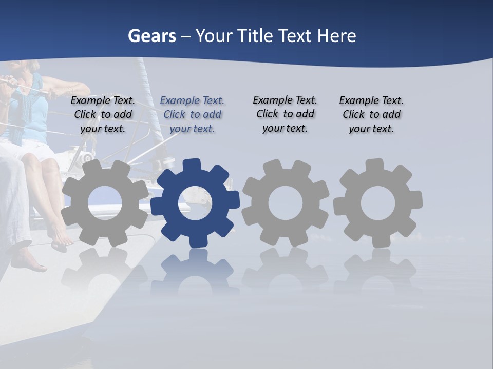 Retirement Romantic Yacht PowerPoint Template