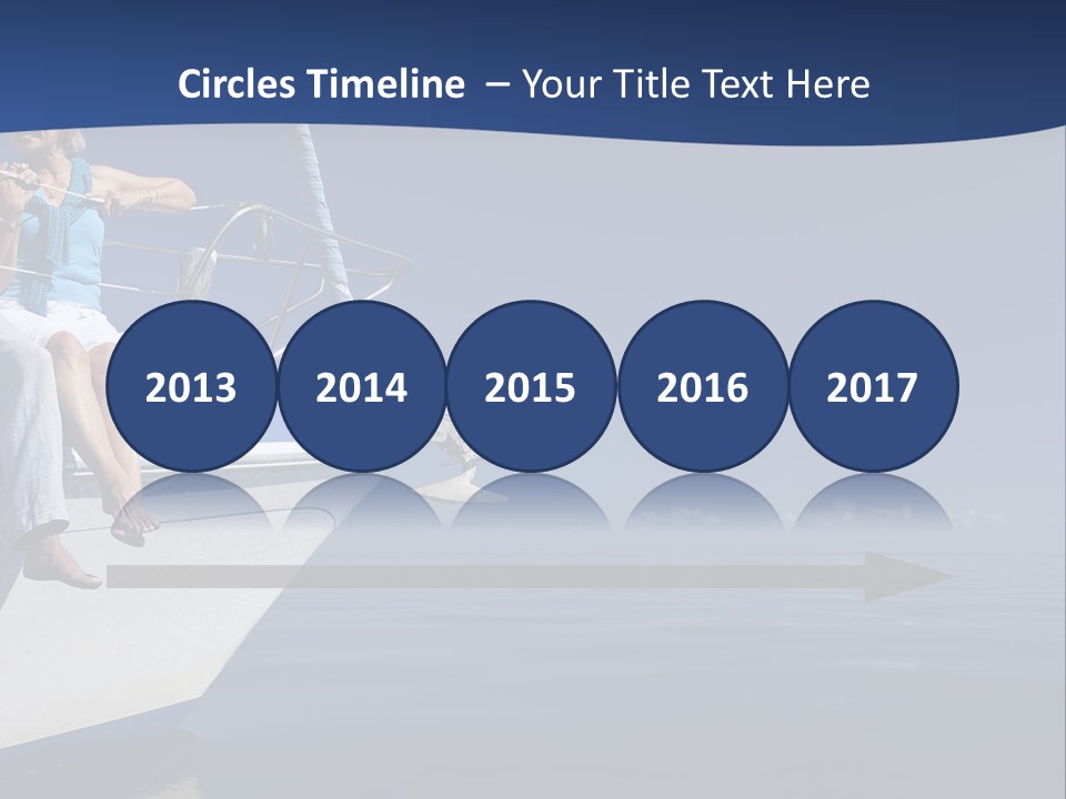 Retirement Romantic Yacht PowerPoint Template