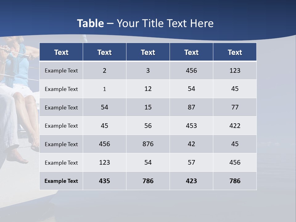 Retirement Romantic Yacht PowerPoint Template