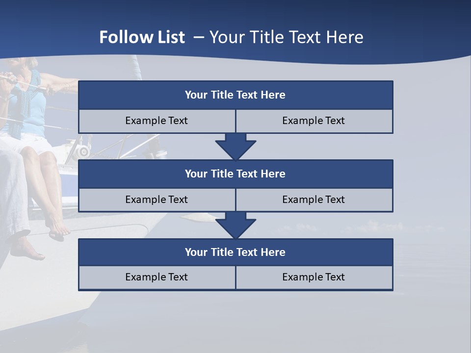 Retirement Romantic Yacht PowerPoint Template