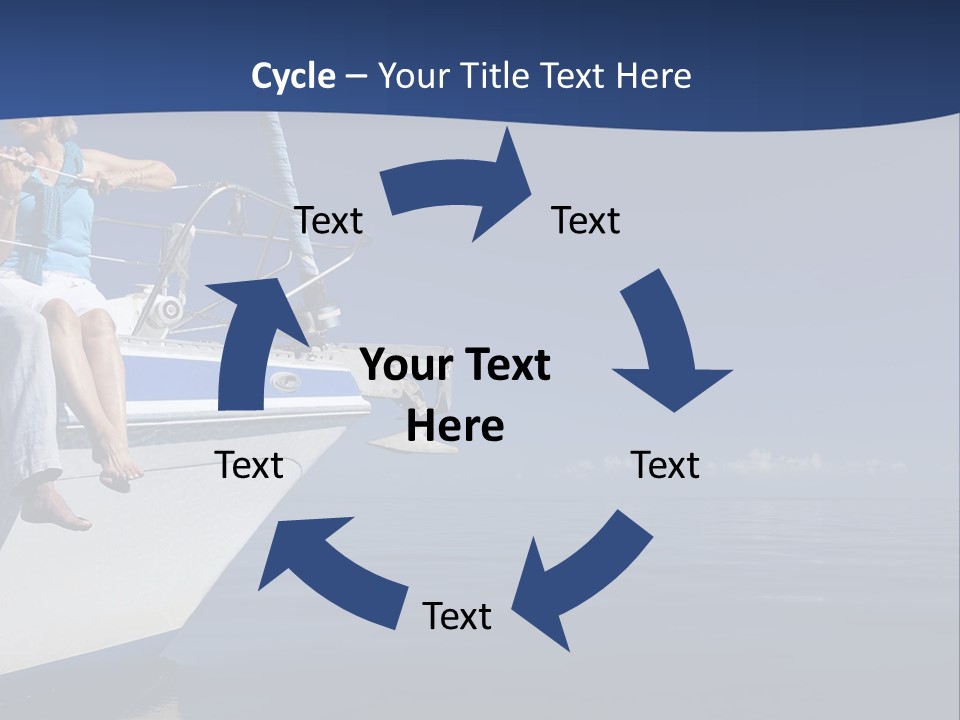 Retirement Romantic Yacht PowerPoint Template