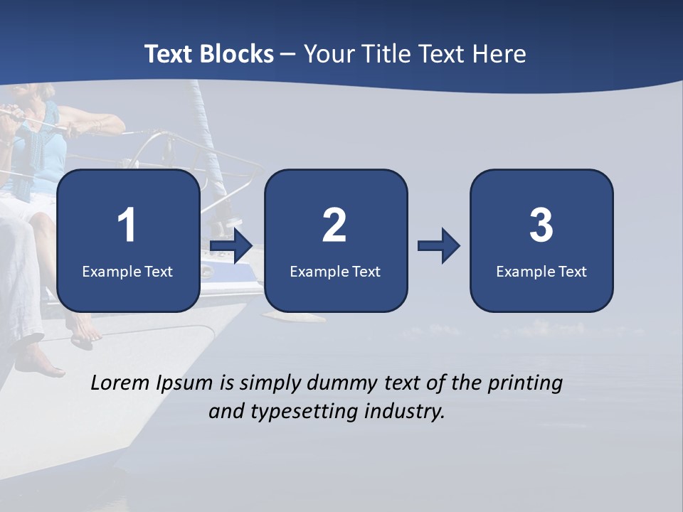 Retirement Romantic Yacht PowerPoint Template
