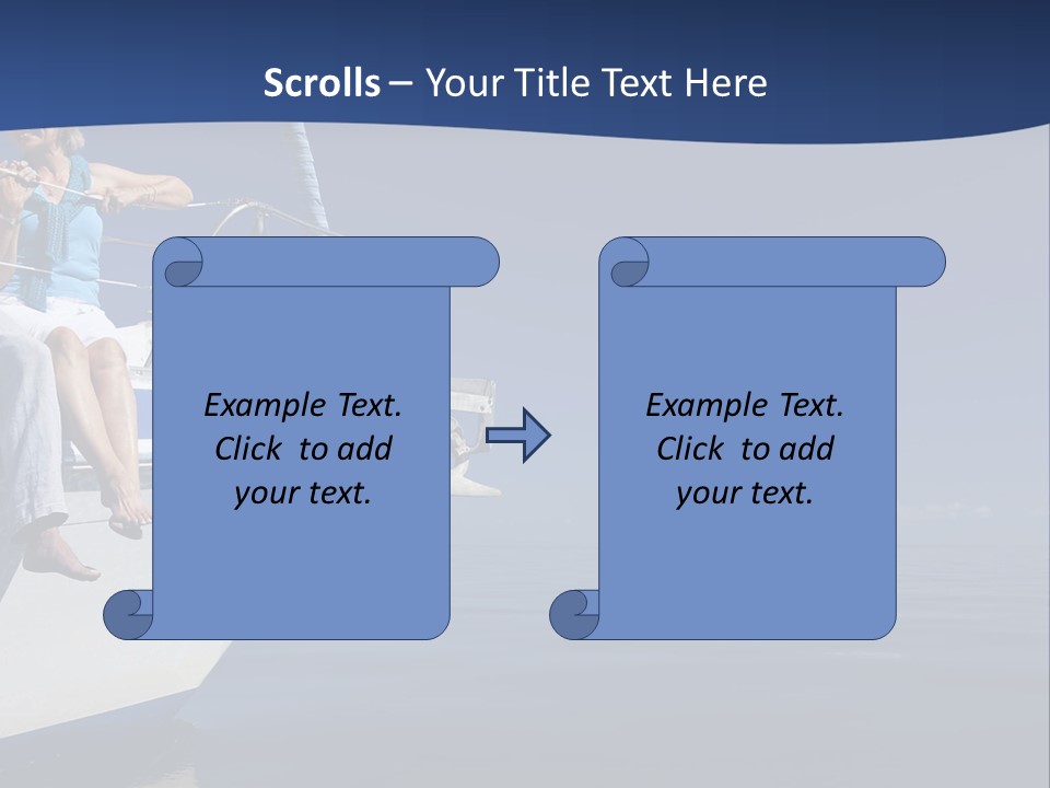 Retirement Romantic Yacht PowerPoint Template