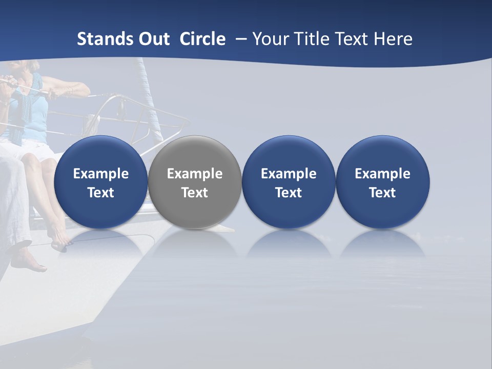 Retirement Romantic Yacht PowerPoint Template