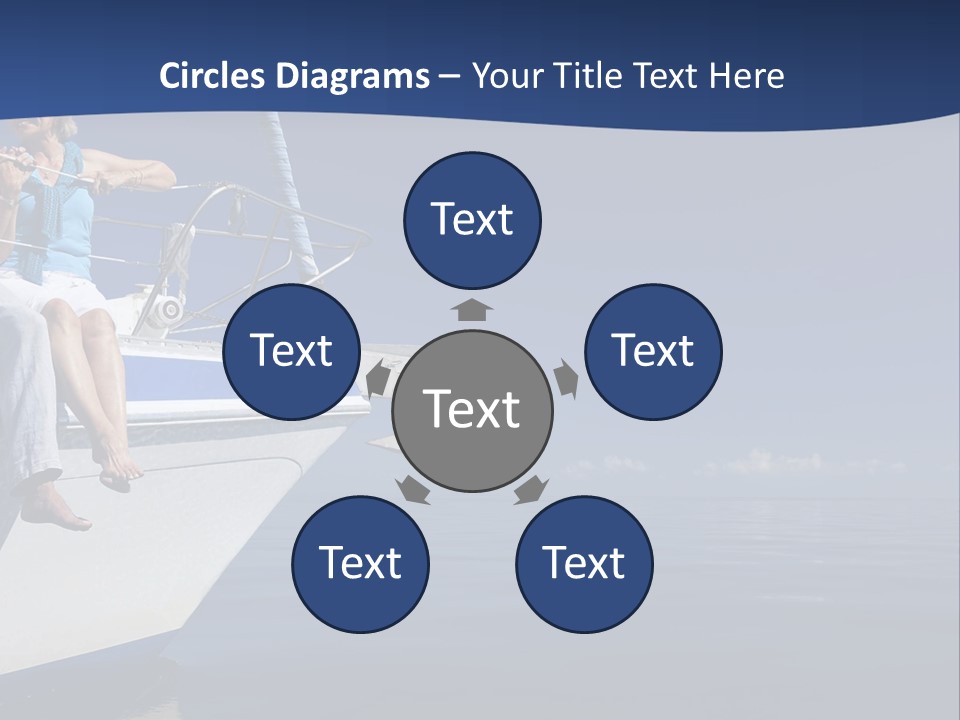 Retirement Romantic Yacht PowerPoint Template