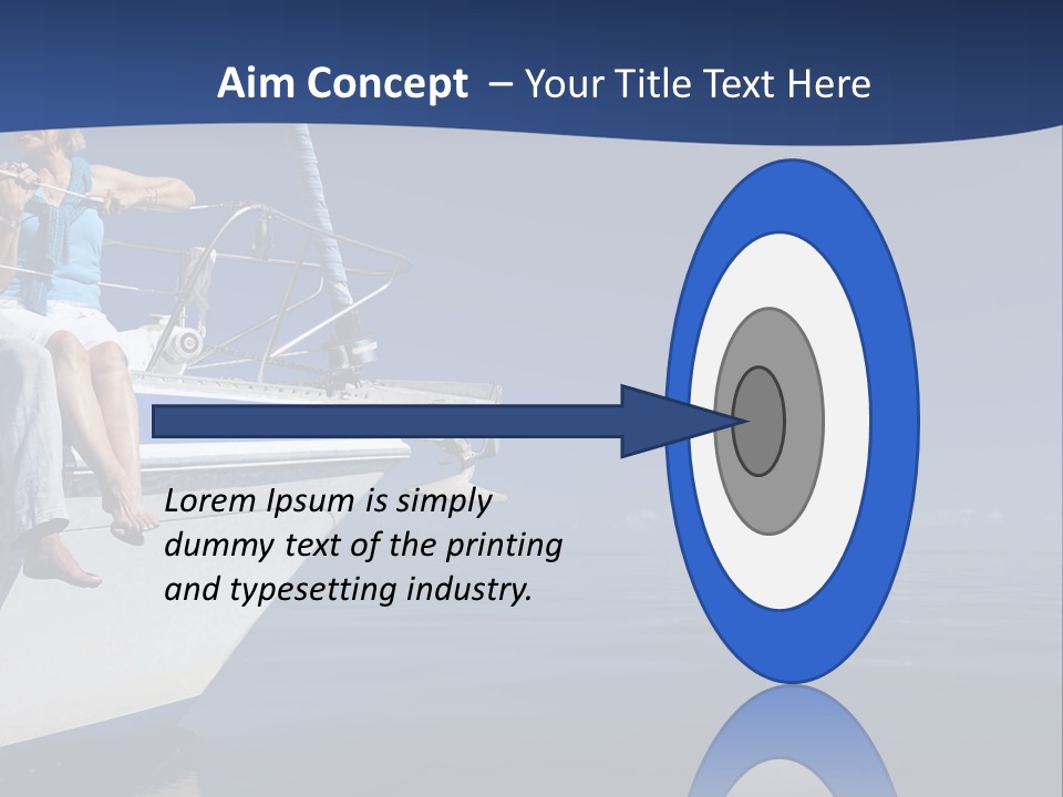 Retirement Romantic Yacht PowerPoint Template