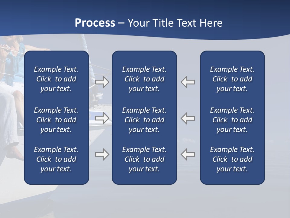 Retirement Romantic Yacht PowerPoint Template