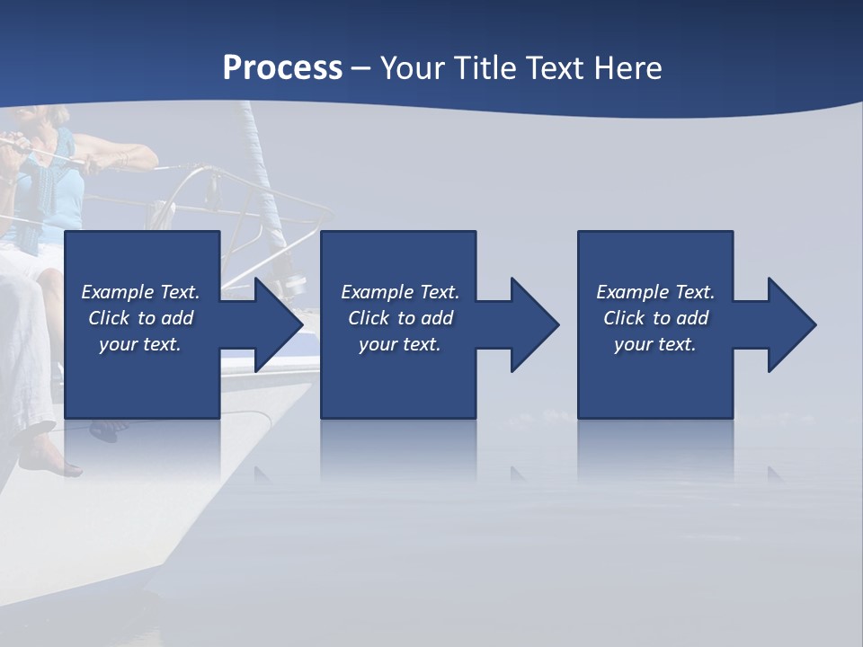 Retirement Romantic Yacht PowerPoint Template