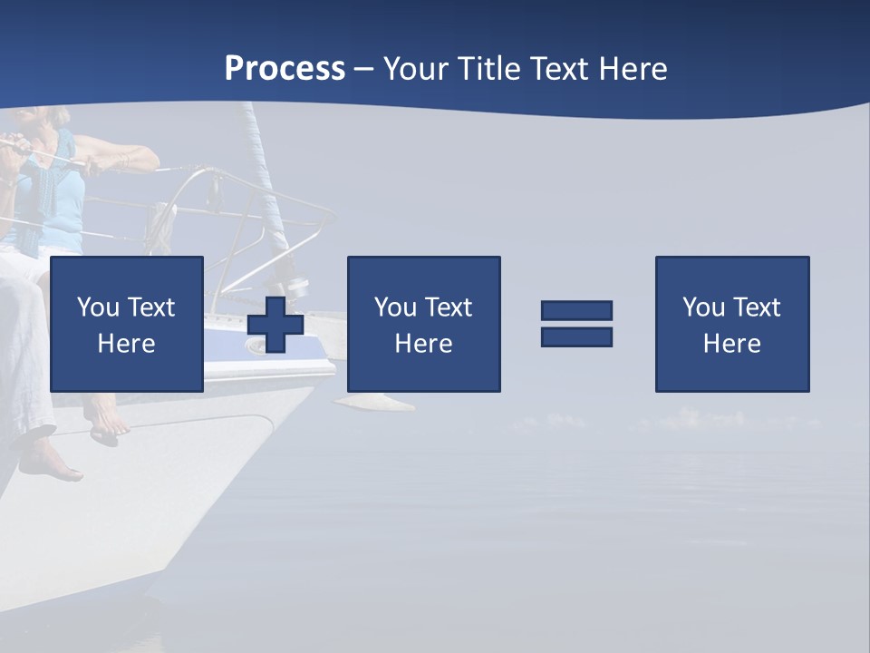 Retirement Romantic Yacht PowerPoint Template