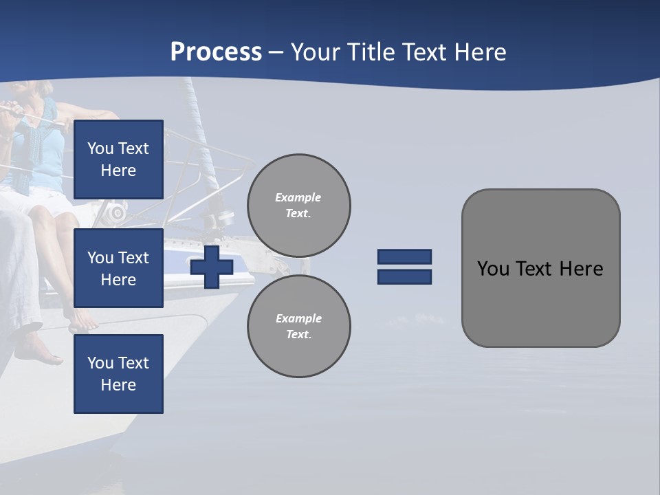 Retirement Romantic Yacht PowerPoint Template