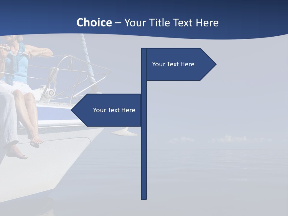 Retirement Romantic Yacht PowerPoint Template