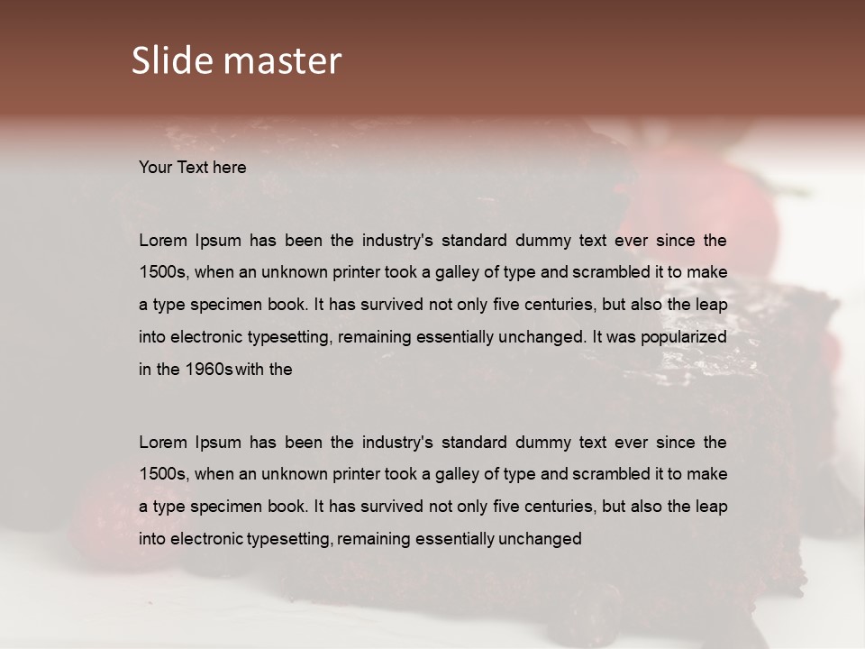 Homemade American Chocolate Chip PowerPoint Template