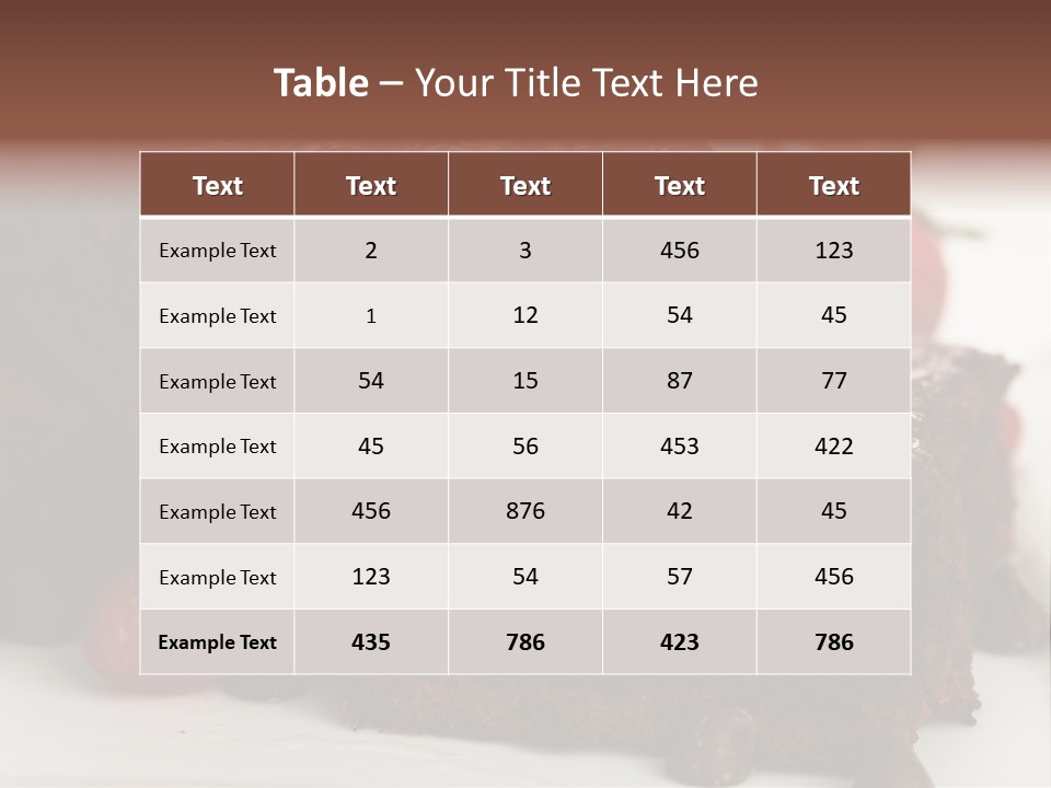 Homemade American Chocolate Chip PowerPoint Template