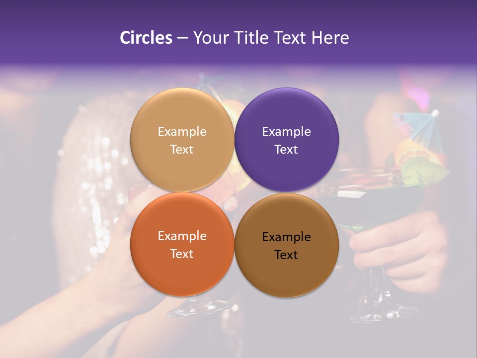 Guy Cocktail Gathering PowerPoint Template