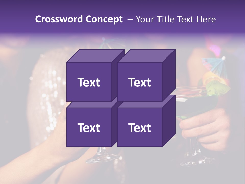 Guy Cocktail Gathering PowerPoint Template