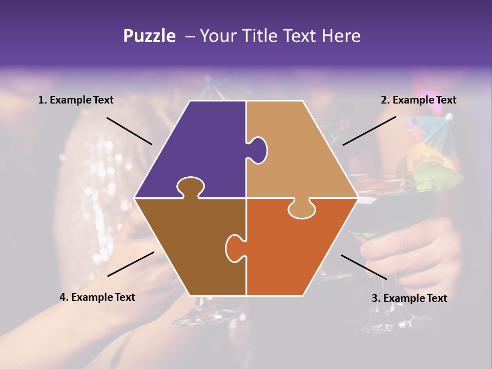 Guy Cocktail Gathering PowerPoint Template