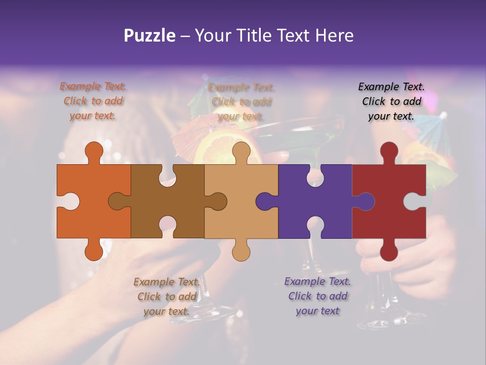 Guy Cocktail Gathering PowerPoint Template