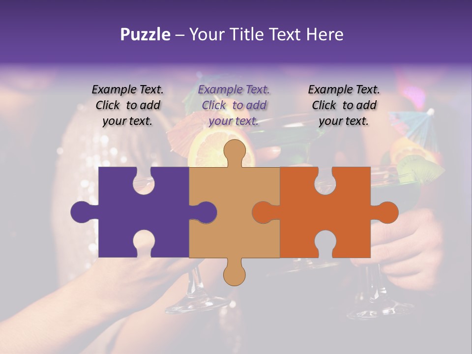 Guy Cocktail Gathering PowerPoint Template