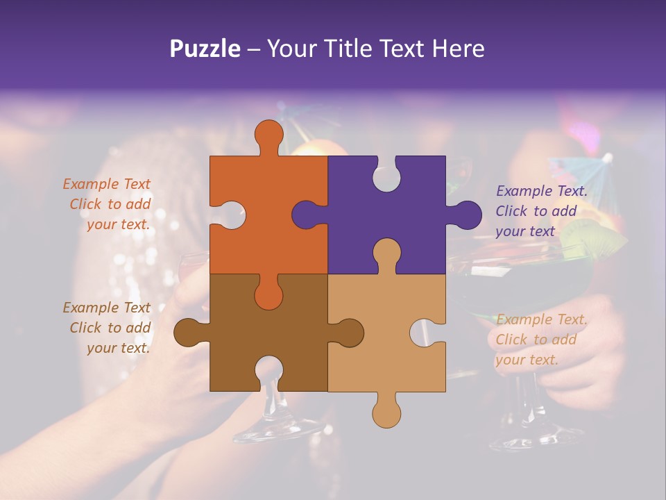 Guy Cocktail Gathering PowerPoint Template