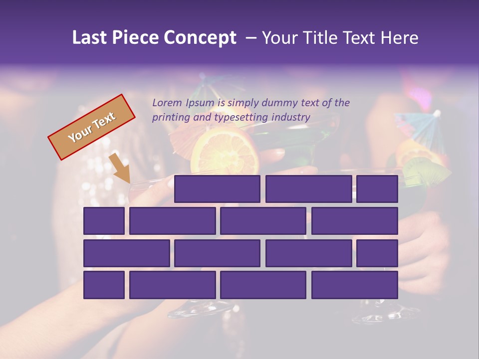 Guy Cocktail Gathering PowerPoint Template