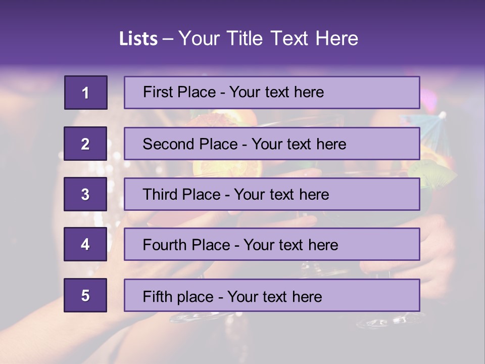 Guy Cocktail Gathering PowerPoint Template