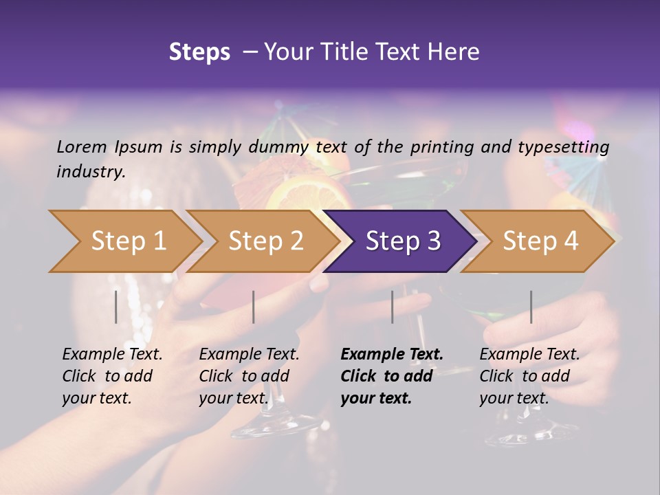 Guy Cocktail Gathering PowerPoint Template