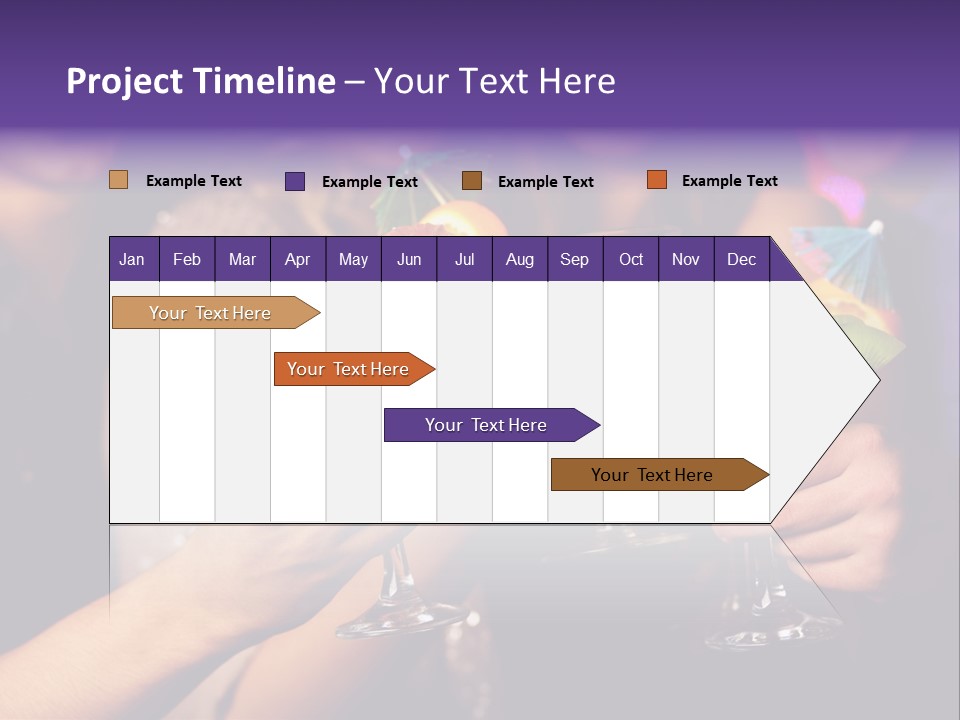 Guy Cocktail Gathering PowerPoint Template