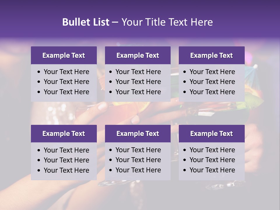 Guy Cocktail Gathering PowerPoint Template