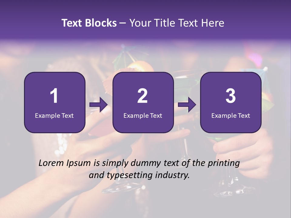 Guy Cocktail Gathering PowerPoint Template