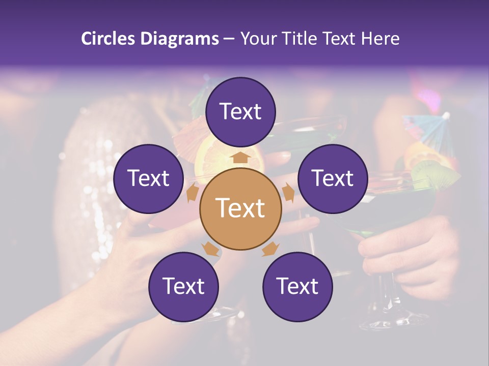 Guy Cocktail Gathering PowerPoint Template