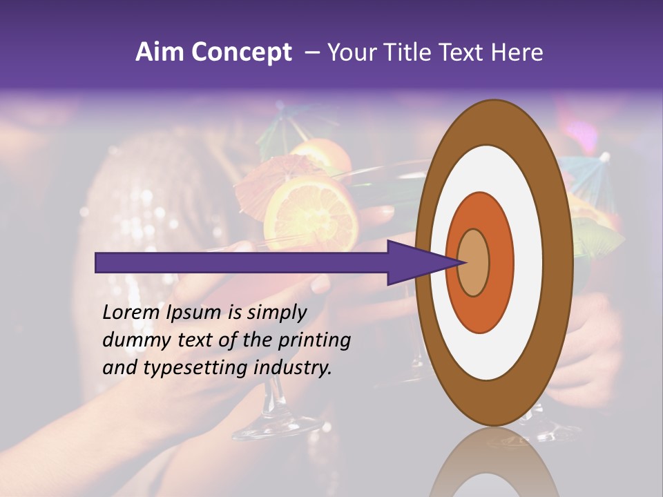 Guy Cocktail Gathering PowerPoint Template